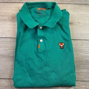 Nike Golf Polo Tiger Woods Green Frank Dri-Fit Large L